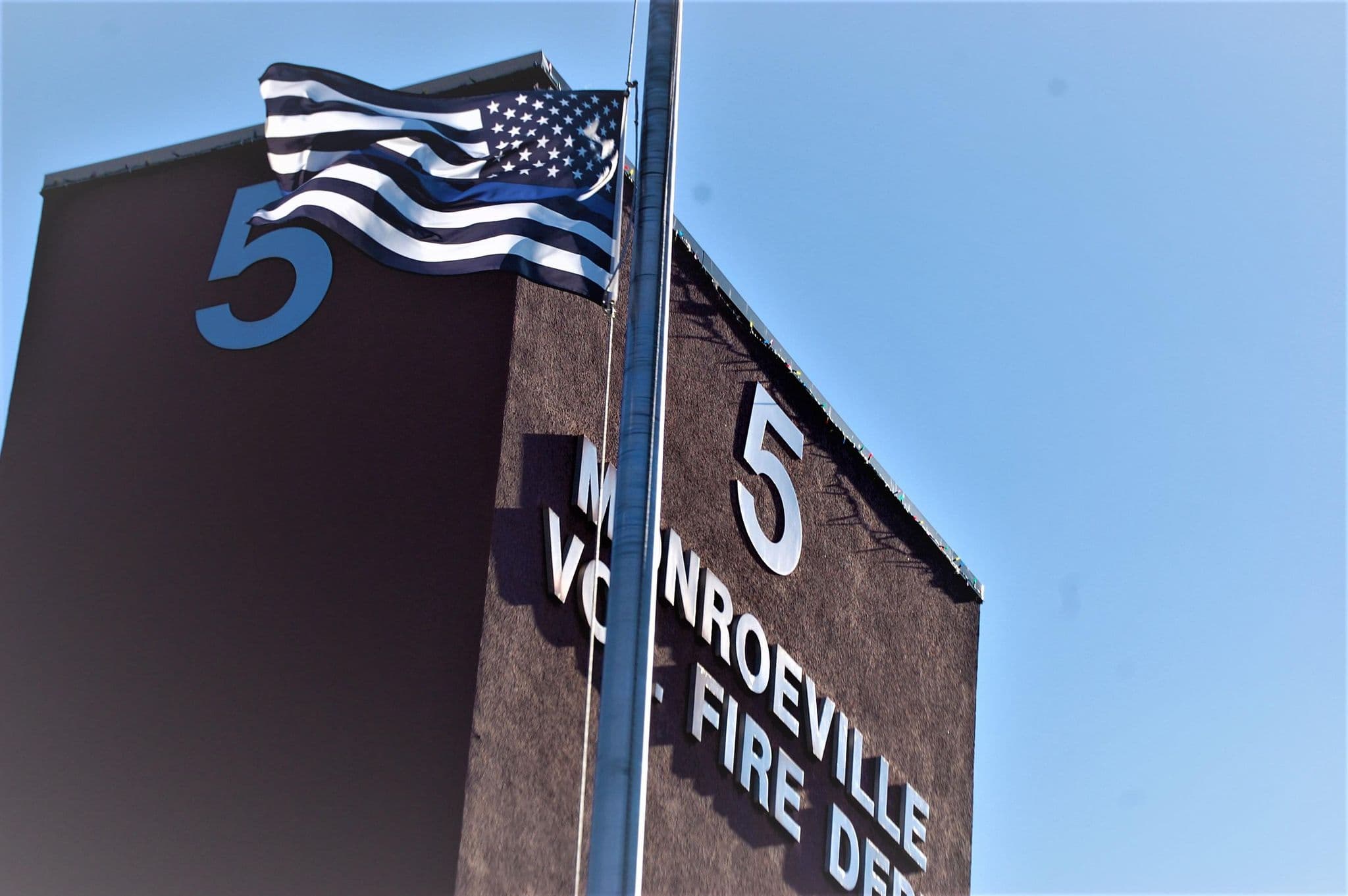 Building and Flag