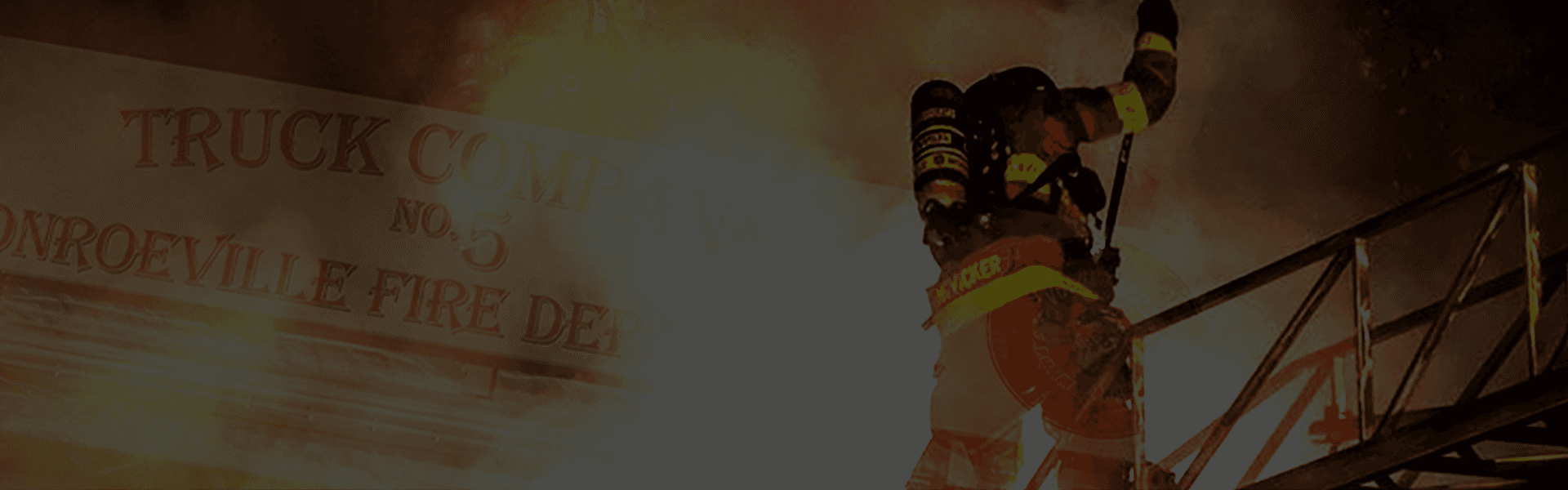 Firefighter in action