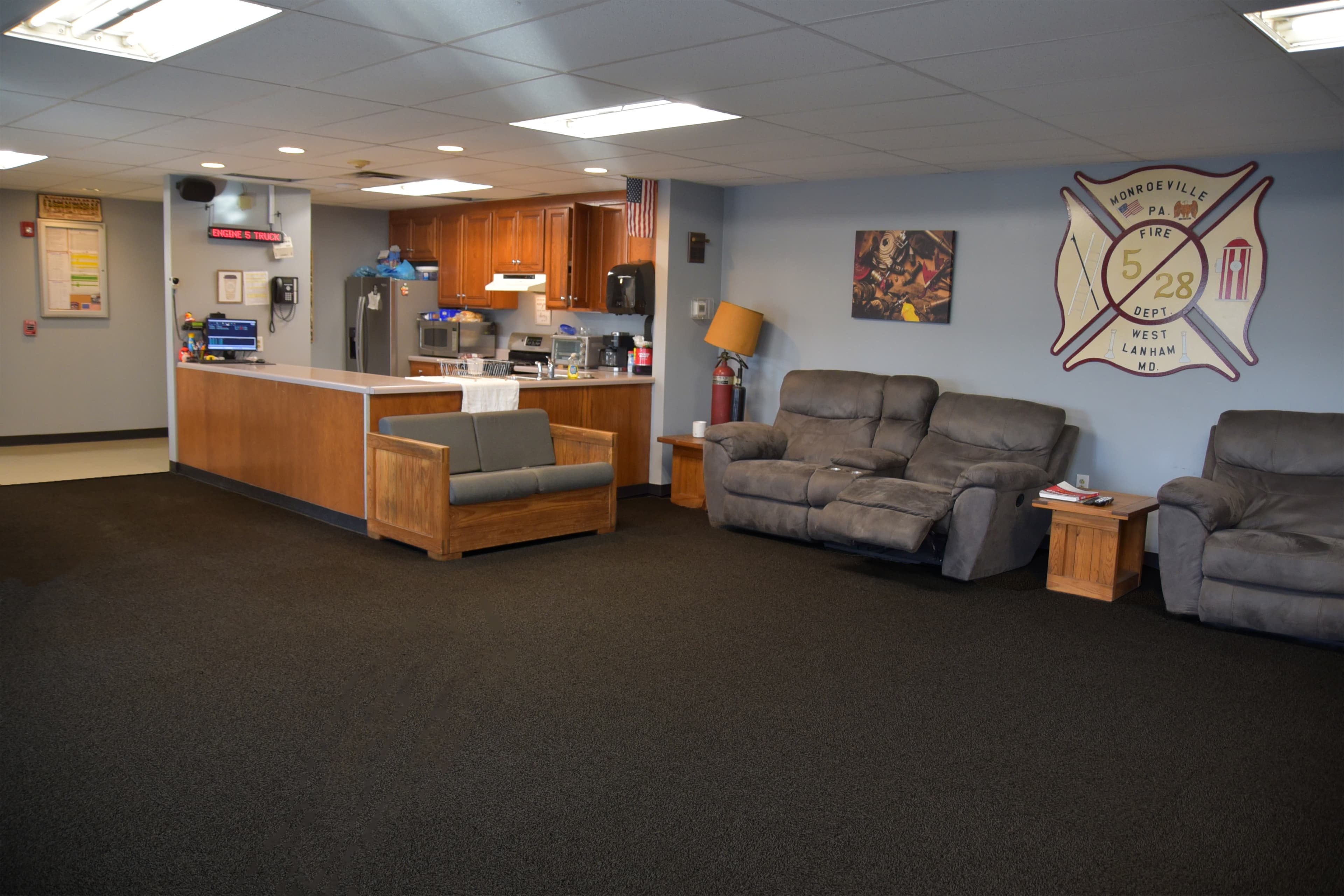 Kitchen and dayroom